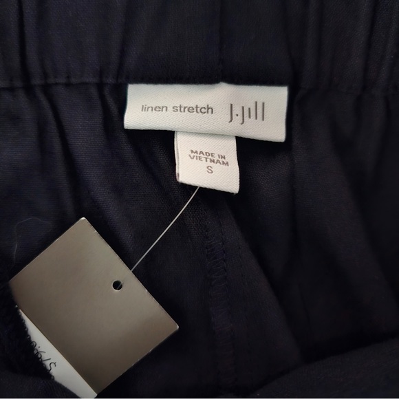 J. Jill Linen Stretch Pull On Pants color Navy Blue - Picture 3 of 11
